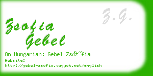 zsofia gebel business card